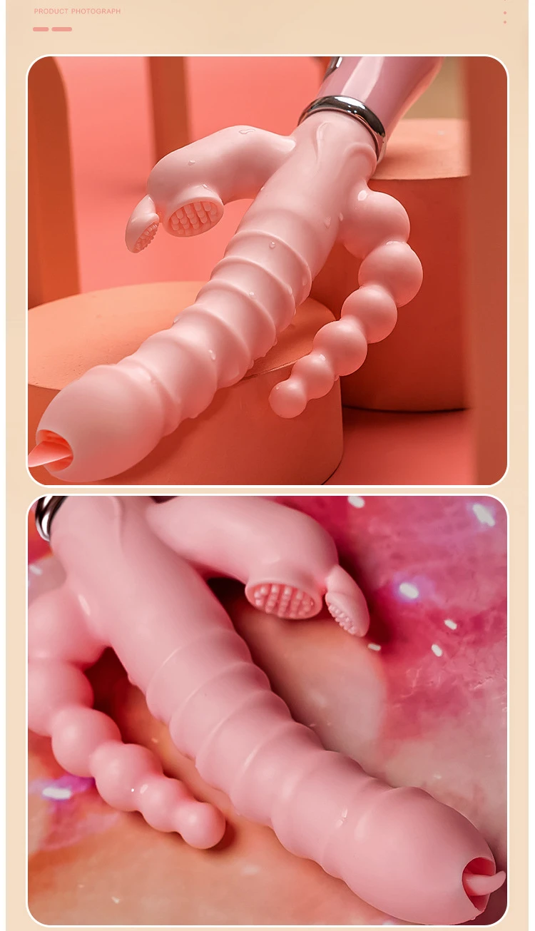 Rabbit vibrator 3 in 1 waterdicht oplaadbaar voor vrouwen_voghion.com