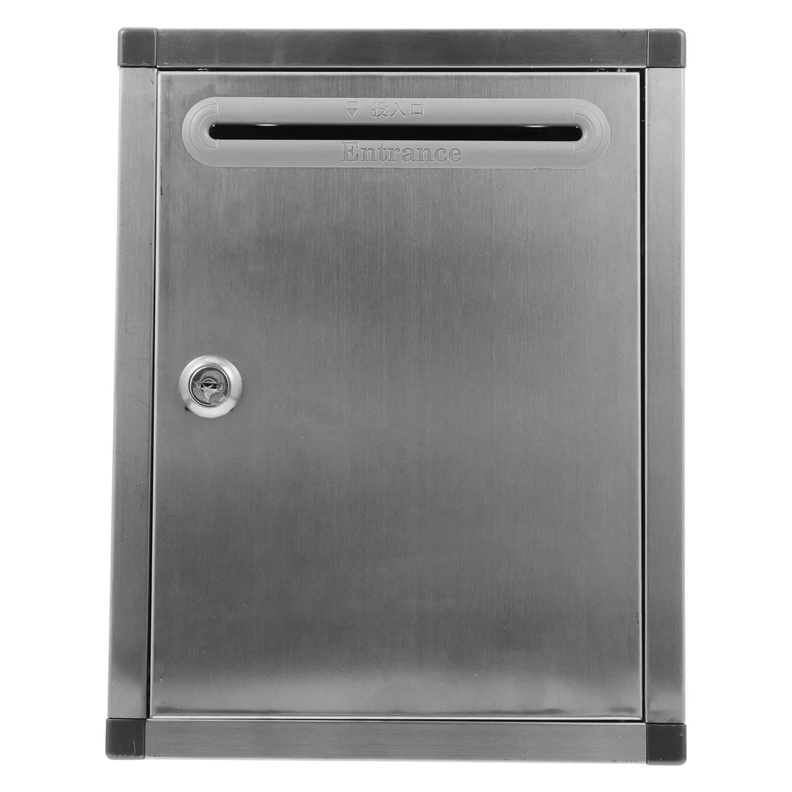 Stainless Steel Mailbox Durable Wall Mount Letter Practical Storage For Envelopes Newspaper Long Lasting Outdoor Suggestion Box