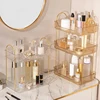 1pcs multilayer rectangular shelf high-quality transparent PET bathroom kitchen shelf cosmetic storage rack 2
