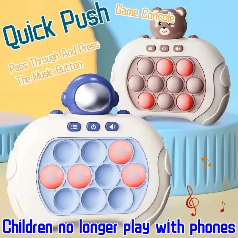 New Original Quick Push Game Pop Up Fidget Bubble Electronic Pop