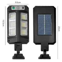 Waterproof Solar LED Security Motion Sensor Street Lights with 3 Lighting Modes for Outdoor Garden Path Decor (LED)