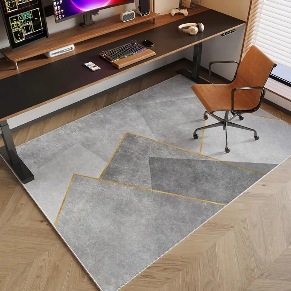 VIKAMA 2025 Neue Studie Zimmer Teppich Schreibtisch Computer Stuhl Boden Matte Schlafzimmer Wohnzimmer Anti-slip Stuhl Boden Pad Hause dekoration – Detail 3