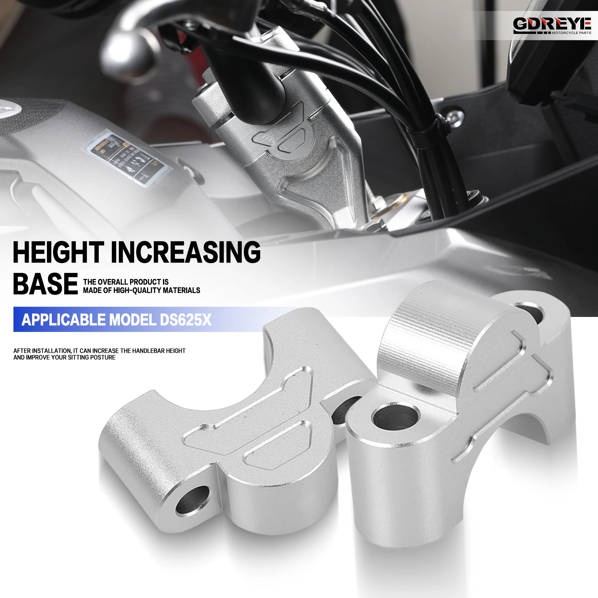 Ds072 Risers For VOGE DS625X 2025 DS 625DSX Motorcycle ds625x Handlebar Riser Mount ...
