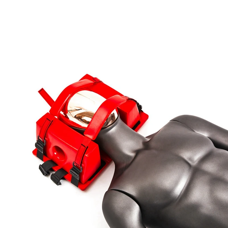 Red Emergency Rescue Head Fixator Water Rescue Stretcher Plate Head Immobilizer Swimming Pool Aid Equipment 5