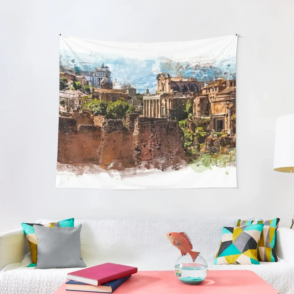 

Rome architecture Tapestry Bedrooms Decorations Decor For Bedroom Tapestry