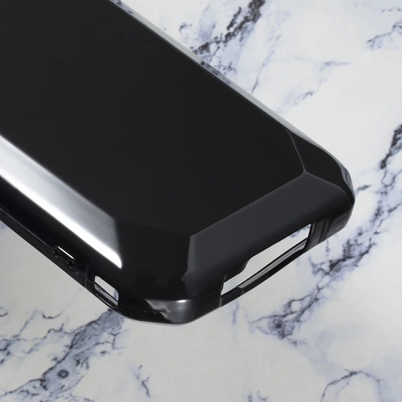 Premium Soft TPU Transparent Black Phone Case - Ultra Slim Silicone Protective Back Cover