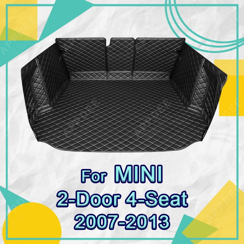 

Auto Full Coverage Trunk Mat For MINI 2-Door 4-Seat 2007-2013 12 11 10 09 08 Car Boot Cover Pad Interior Protector Accessories
