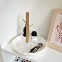 2024 New Nordic Bamboo Tree Branch Storage Tray Living Room Desktop Key Hanger Jewelry Display Frame 2