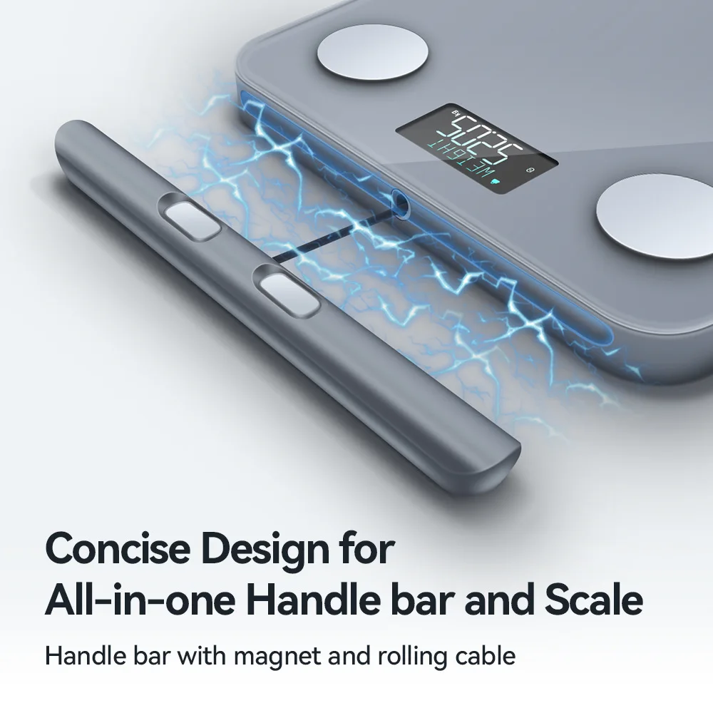 Eight Electrode Body Fat Scale Intelligent Fat Measuring Analyzer Color Screen 180kg Bluetooth Weight Scale 2