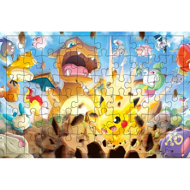 300 peças takara tomy fundo branco kawaii pokemon brinquedos adolescente  quebra-cabeças imagens do jogo crianças de madeira para o quarto das  crianças decoração