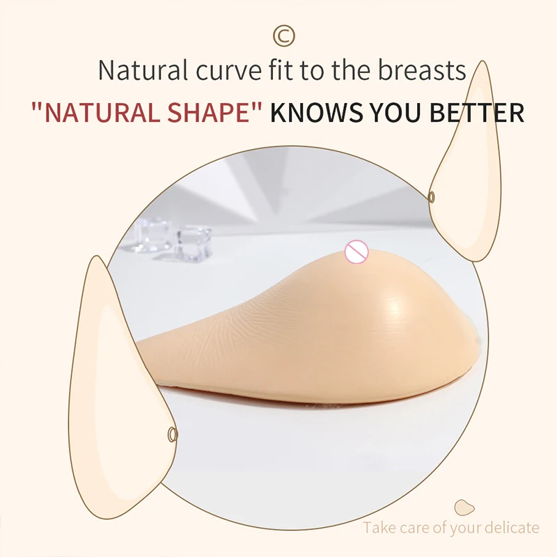 LERVANLA Silicone Breast Form for Mastectomy Women Fake Chest Light Weight Breathable Armpit Resection Make Up