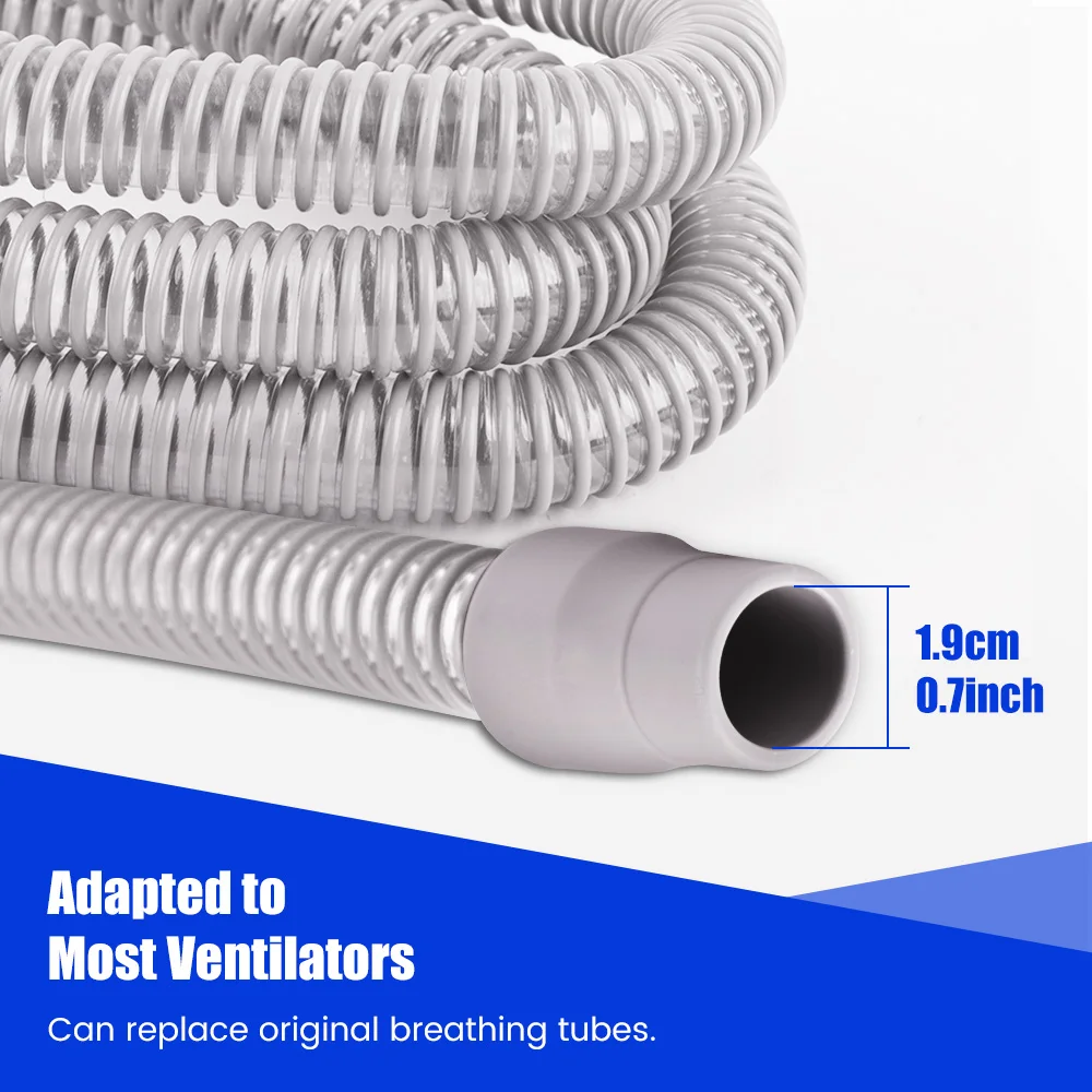 CPAP tubing 1.8M CPAP hose pipe auto APAP anti snoring apnea respitor ventilator 22MM tubing + cleaning brush kit