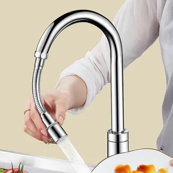 Stainless Steel Faucet Sprayer Head Universal 1080° Rotation For Kitchen Washbasin Extension Faucet Bubbler Tap Splash Nozzle 1