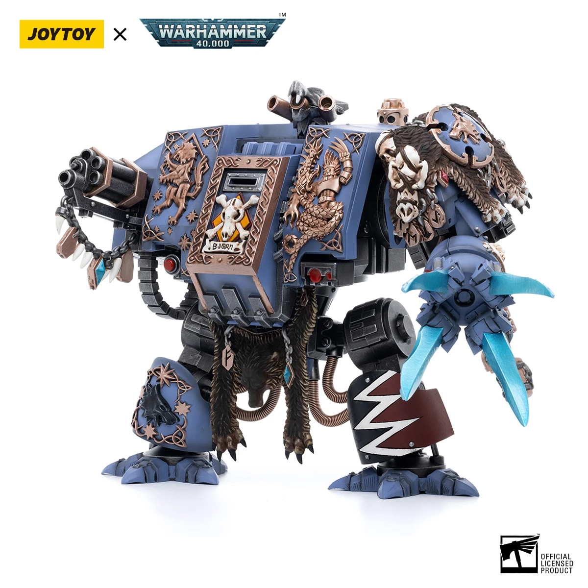 [Pre-Ordine] Joytoy 1/18 22Cm Action Figures Mecha Anime Warhammer 40K Space Wolves Bjorn The Fell-Hands Model Display O Gifting