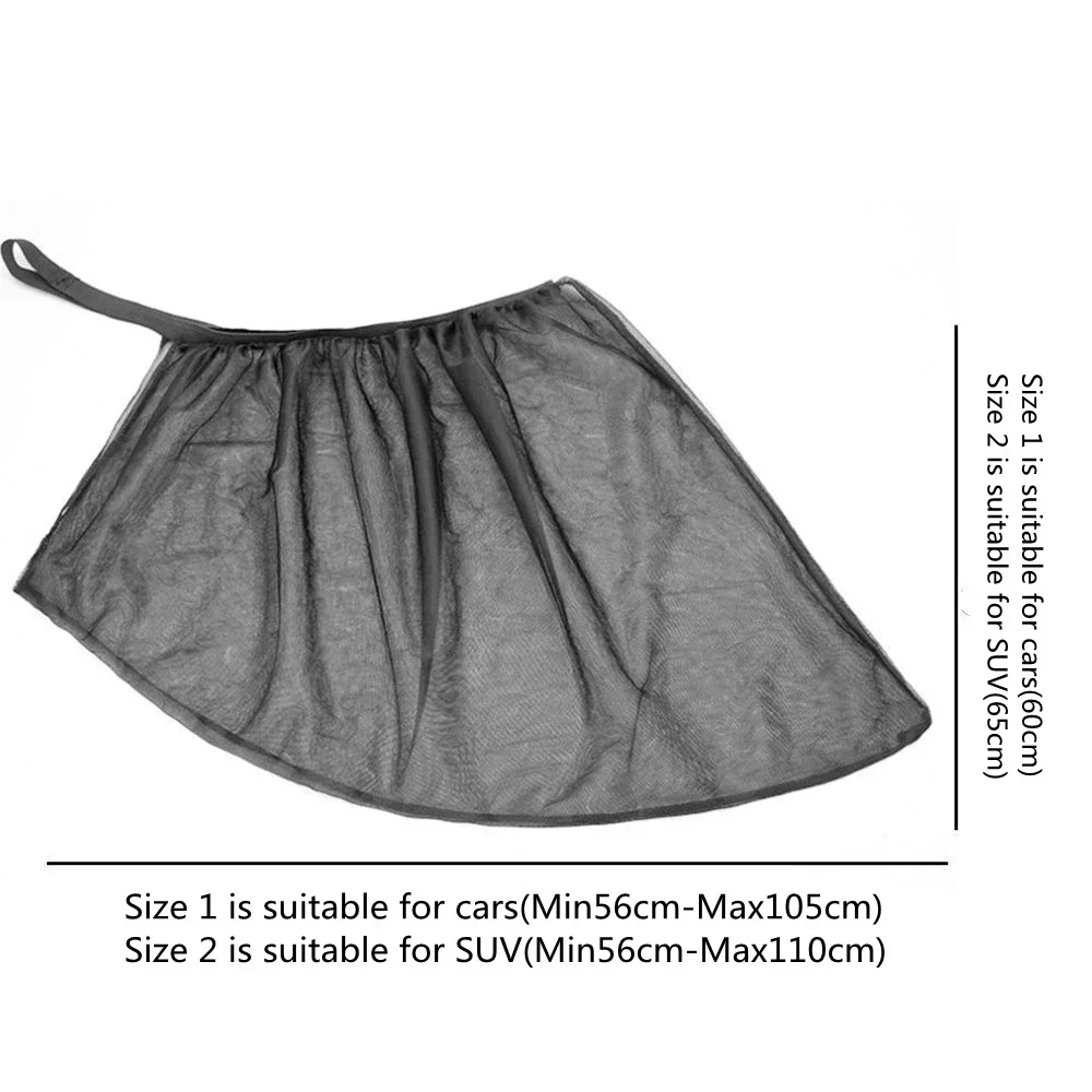 Car Mosquito Net Car Window Screen Door Covers Front/Rear Side Window UV Sunshine Cover Shade Mesh For Baby Child Camping