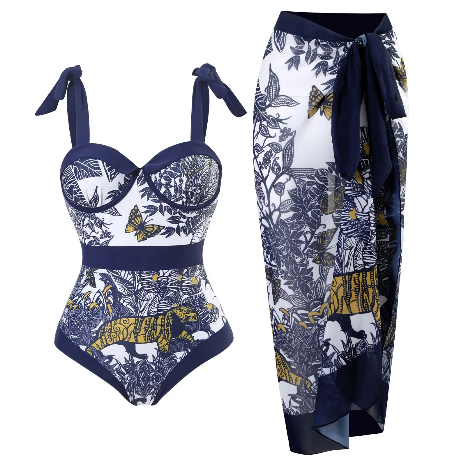 

Blue and White Porcelain Print Bikini Swimsuit and Cover Up Swim 2023 Luxury Shorts Bourkini Sexy Brazilian Monokini Summer