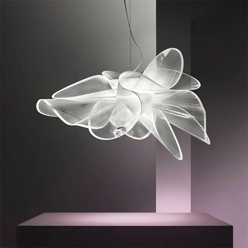 Zhongshan-Lustre Ligne Transparente, Plafonnier Moderne, Lampe de Salon et d'Hôtel, Design Spécial