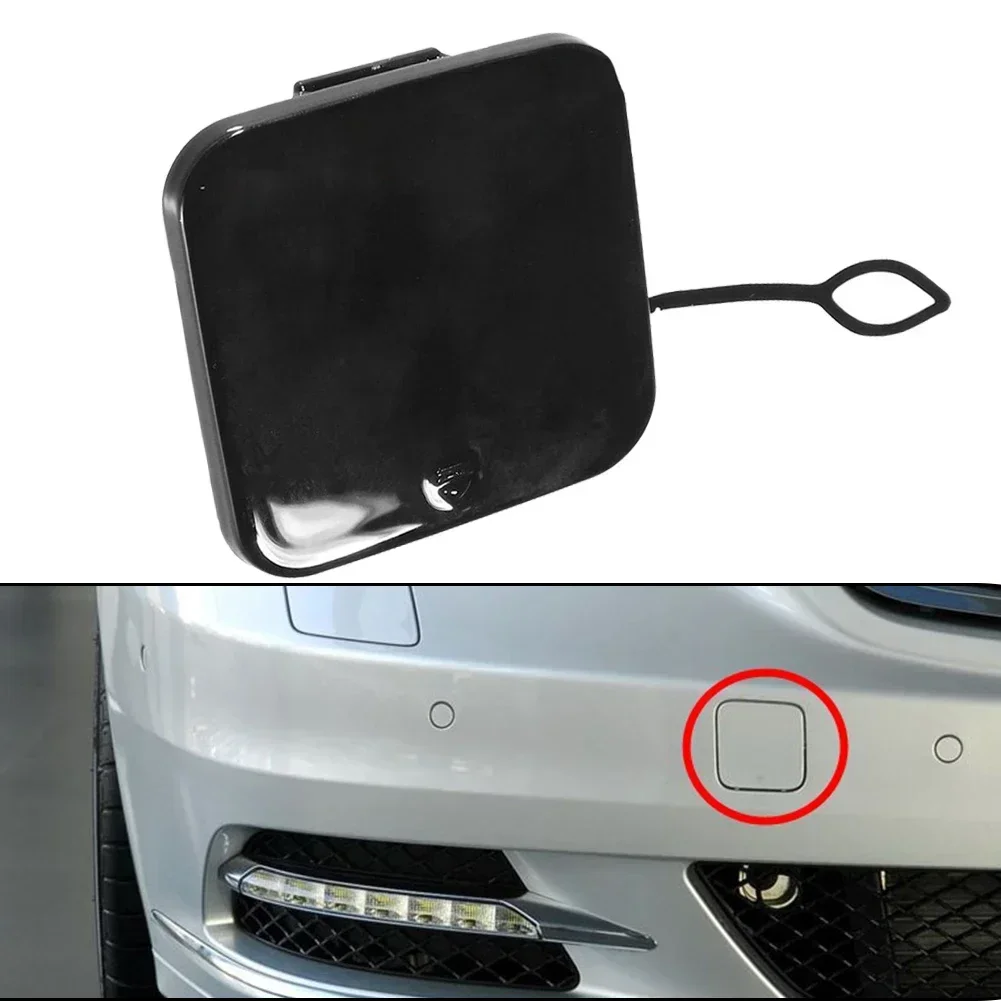 Car Front Bumper Tow Hook Cover Black For Mercedes S-class
