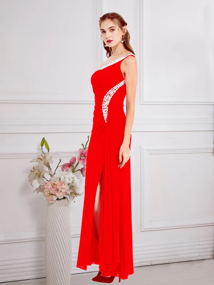 Robe De Bal Sirène Femme En Tulle Et Paillettes - Col En V, Dos Fermeture éclair - Pour Soirée, Mariage, Fête Formelle