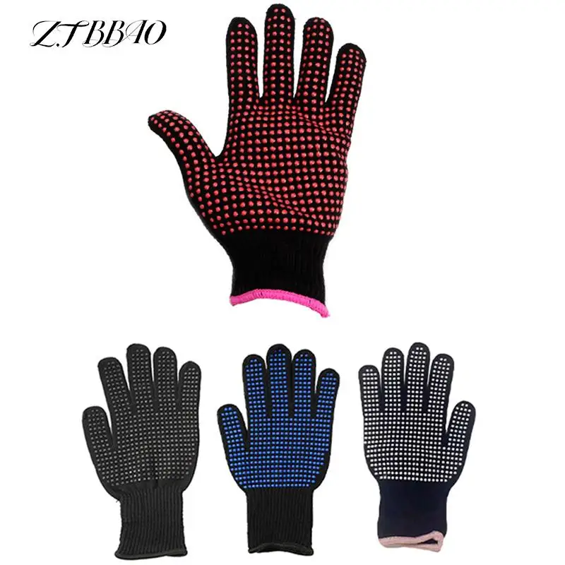 

1PCS New Double-sided Hair Straightener Curling Tong Hairdressing Heat Resistant Anti-Scald Finger Gloves