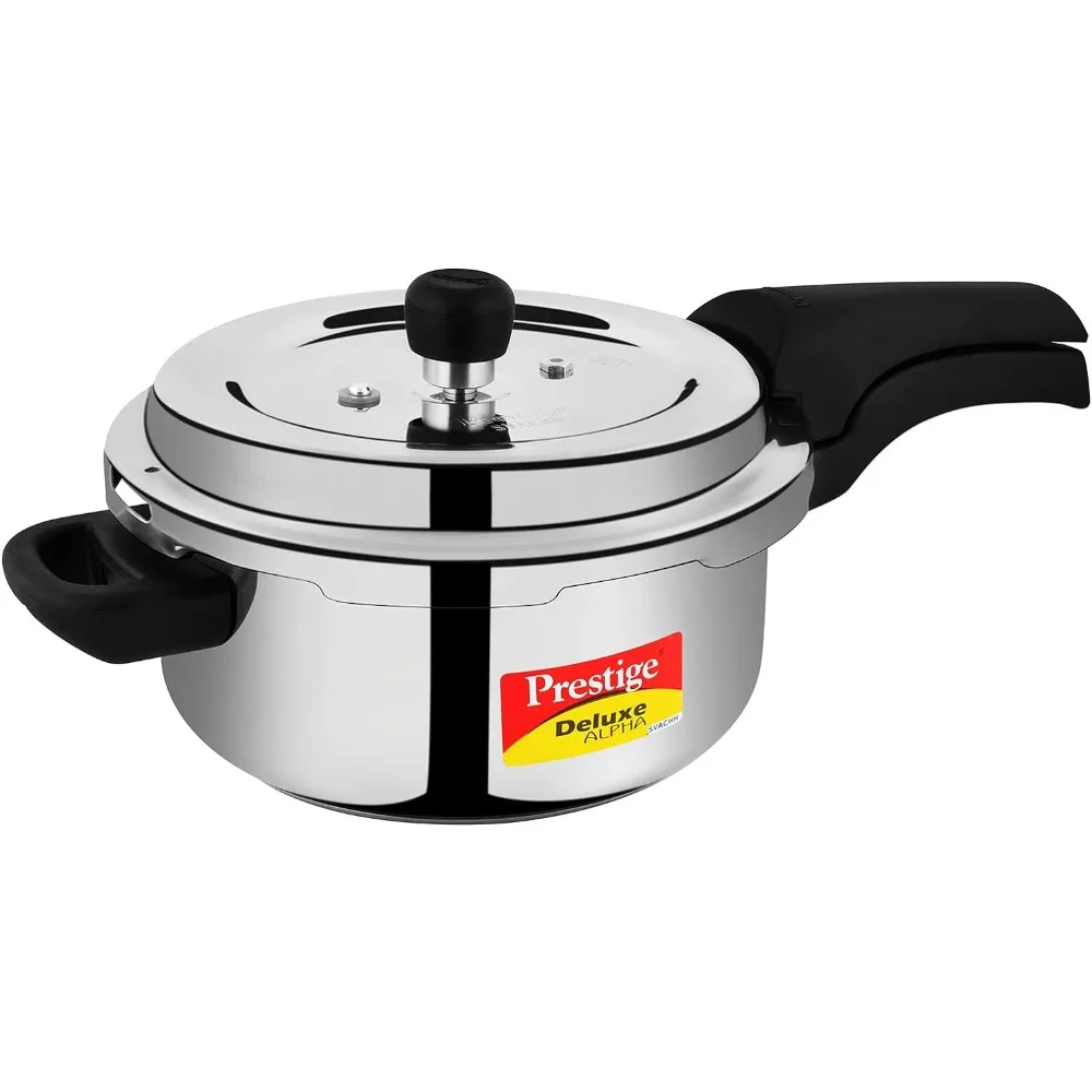 

Prestige PRASV3 Pressure Cooker, Stainless Steel, 3 Liter, Silver Pressure Canner Pressure Cooker
