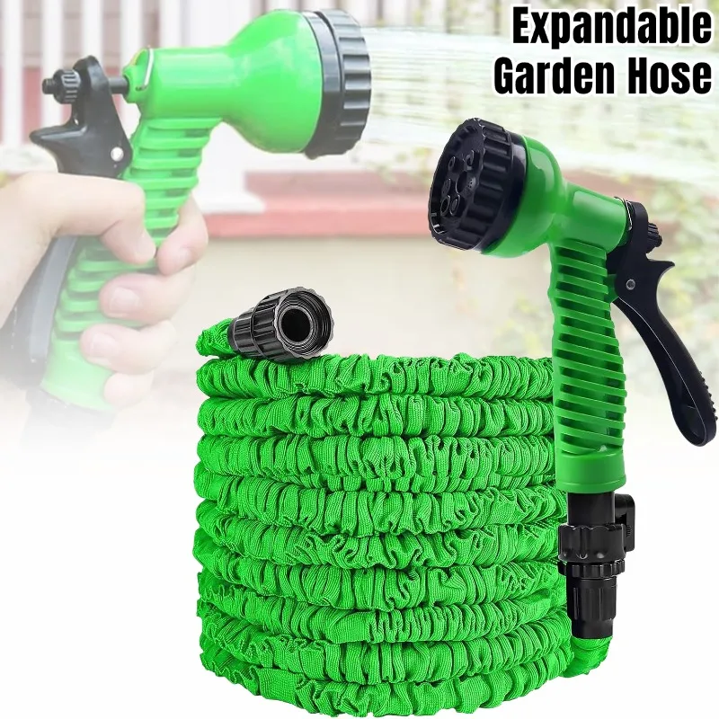 

New Garden Hose High-Pressure Cleaning Gun Household Expandable Magic Water Pipes 7 mode Water Spraying Car Wash Tool