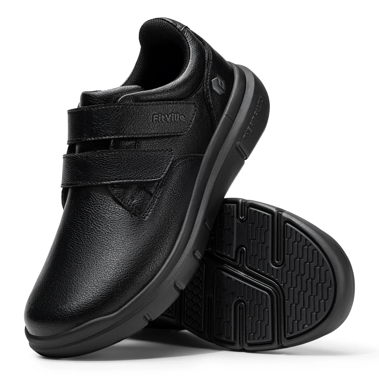 Scarpe in pelle da uomo per piedi larghi comode sneaker casual_voghion.com