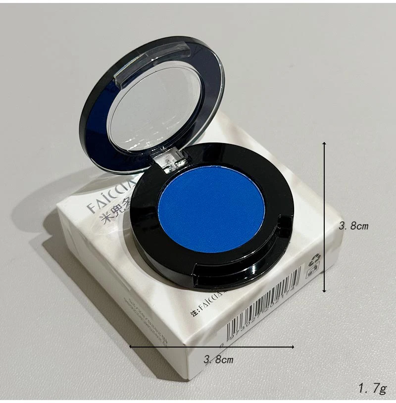 Punk Smoky Red Black Eye Shadow Palette Waterproof Gothic Matte Blue Eyeshadow Tray Women Halloween Eye Pigments Makeup Palette