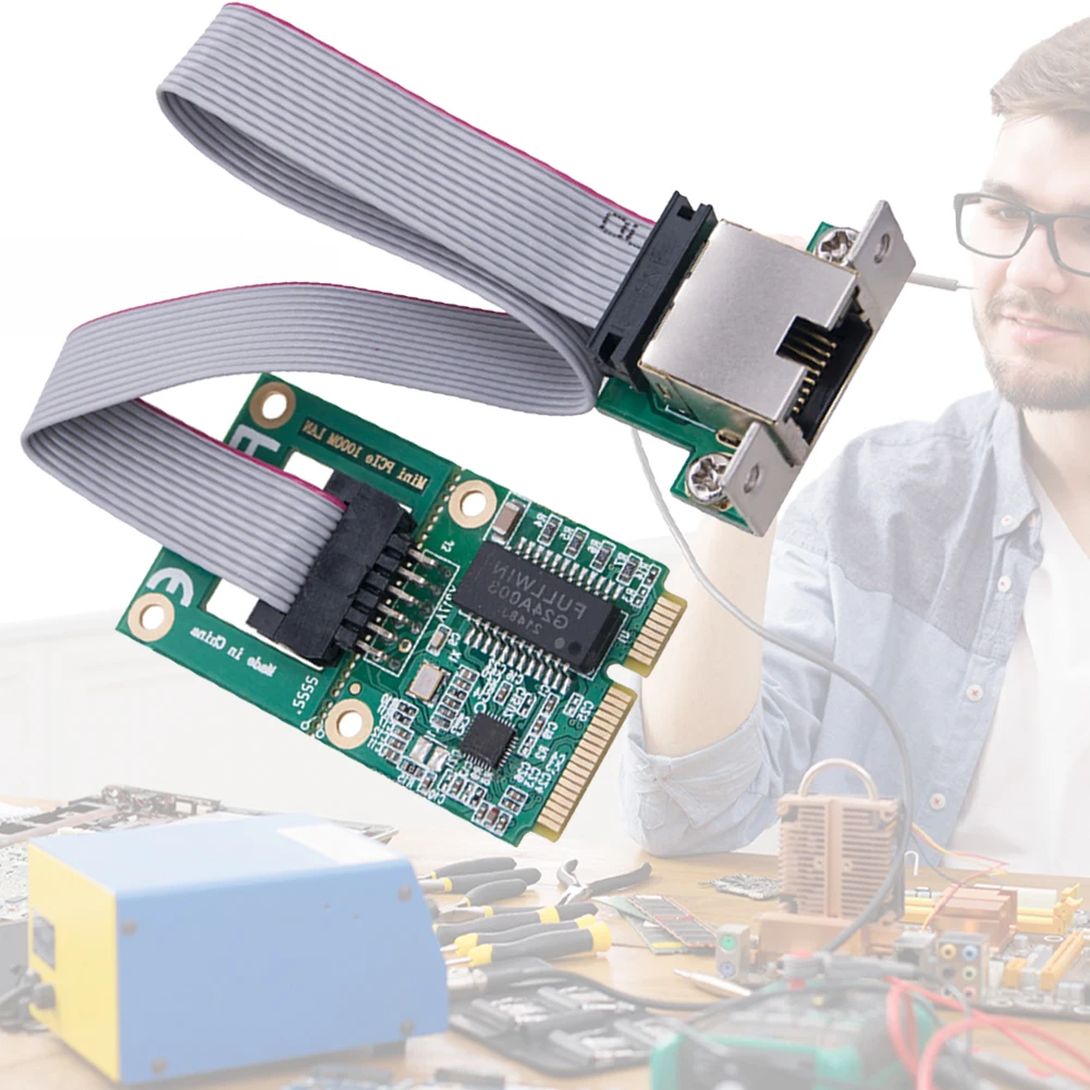 PC용 미니 PCI-E 네트워크 카드, 기가비트 이더넷 NIC 어댑터, PC용 미니 PCI 익스프레스 기가비트 이더넷 카드, RTL8111H, 10 M, 100 M, 1000M