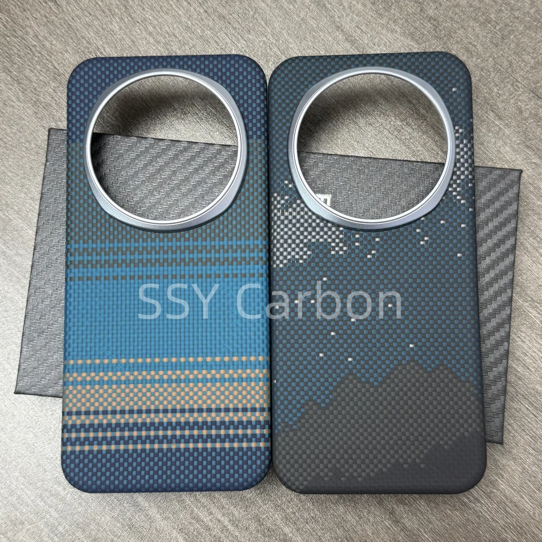 Premium Real Carbon Fiber Slim Design Anti-Fall Magnetic Phone Case