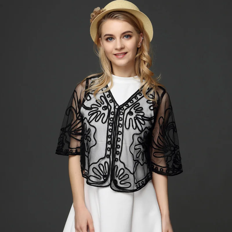 

Женская летняя блузка с коротким рукавом и V-образным вырезом, модель J168