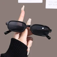 KLASSNUM Lunettes de soleil vintage de luxe, petites et rectangulaires, pour femmes et hommes, style Y2K, punk, de marque, protection UV400, 2026 4