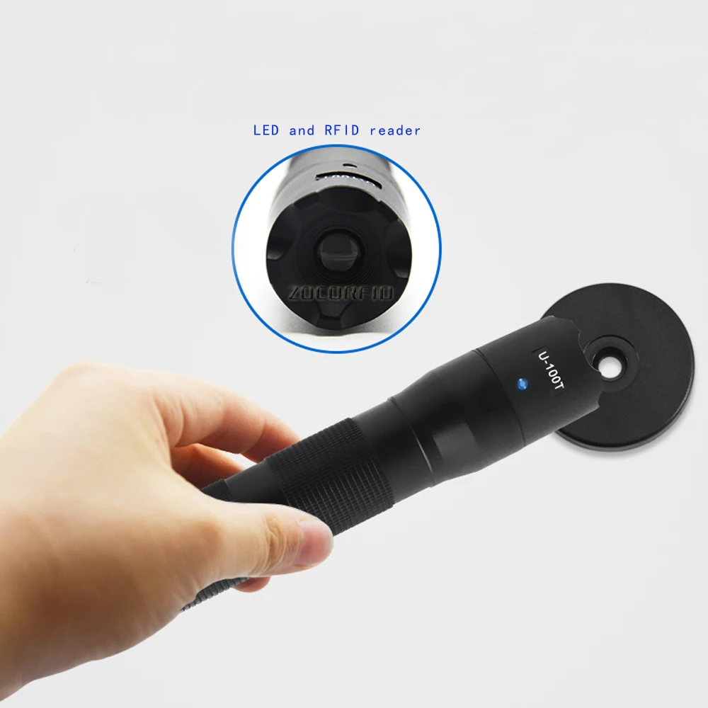 U-100T RFID Warterproof Flash light guard patrol system,Patrolling rod /USB port with 10pcs point button English software
