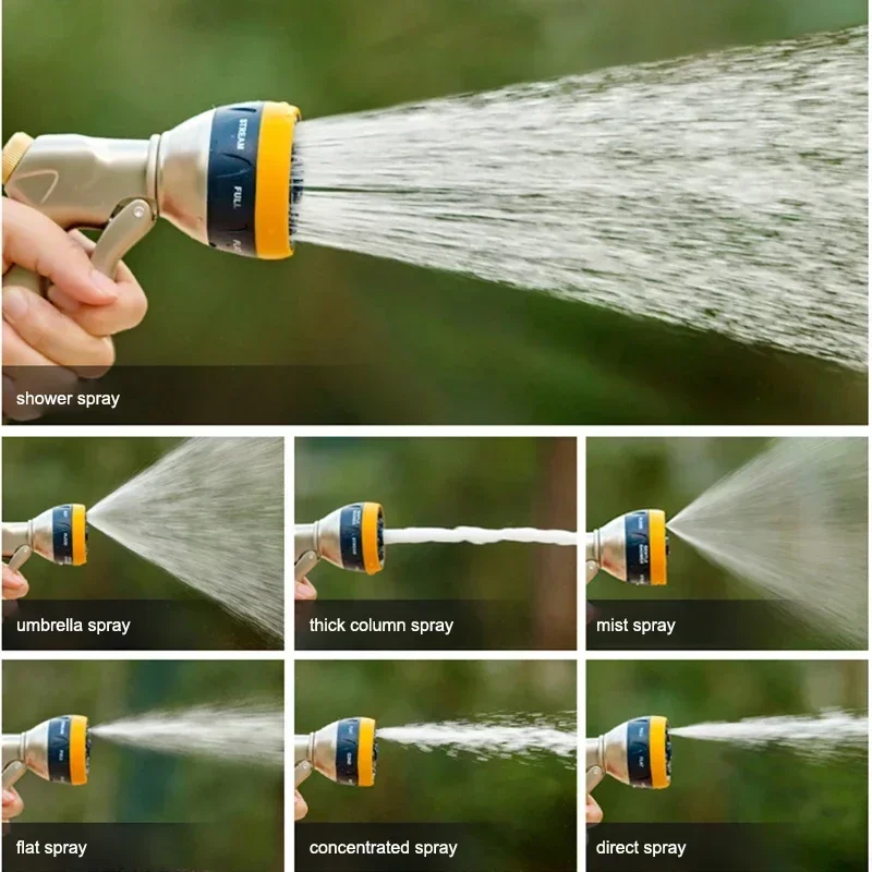 Brand-new Metal High-pressure Watering Washing Car Washing Floor Water Pipe Hose Connected To Tap Water Storage Rack Household