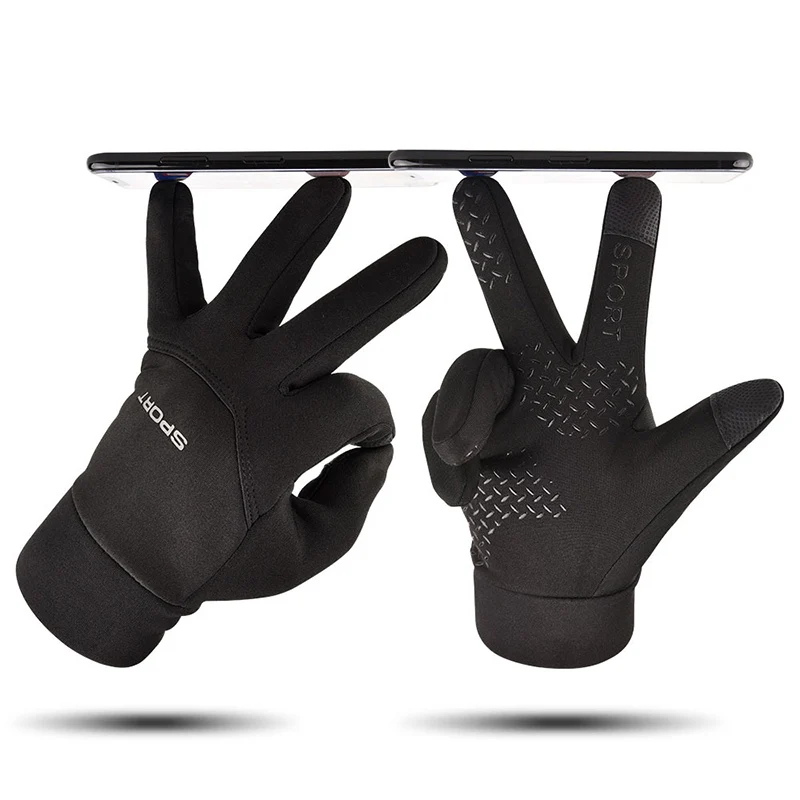 Football Gloves Waterproof Thermal Grip Outfield Cycling Player Bicycle Field Bike Sports Sports Outdoor guantes moto 5