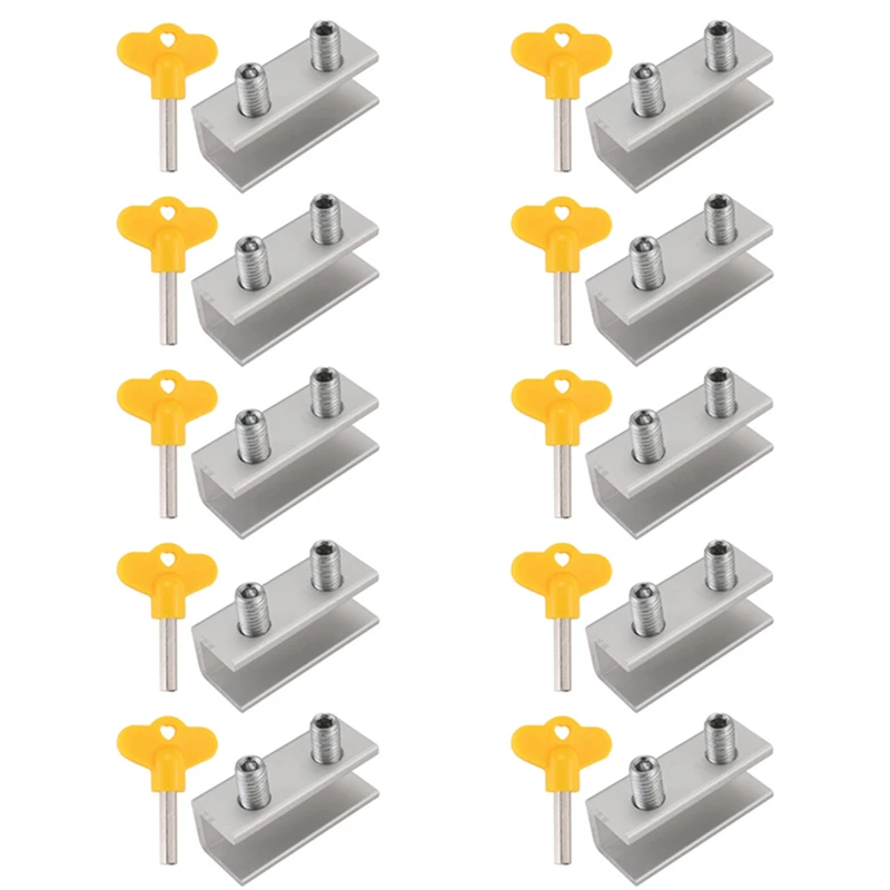 A52I-10 Set Sliding Sash Stopper Cabinet Locks Straps Doors Security Anti-Theft Lock Window Sliding Door Doors Lock