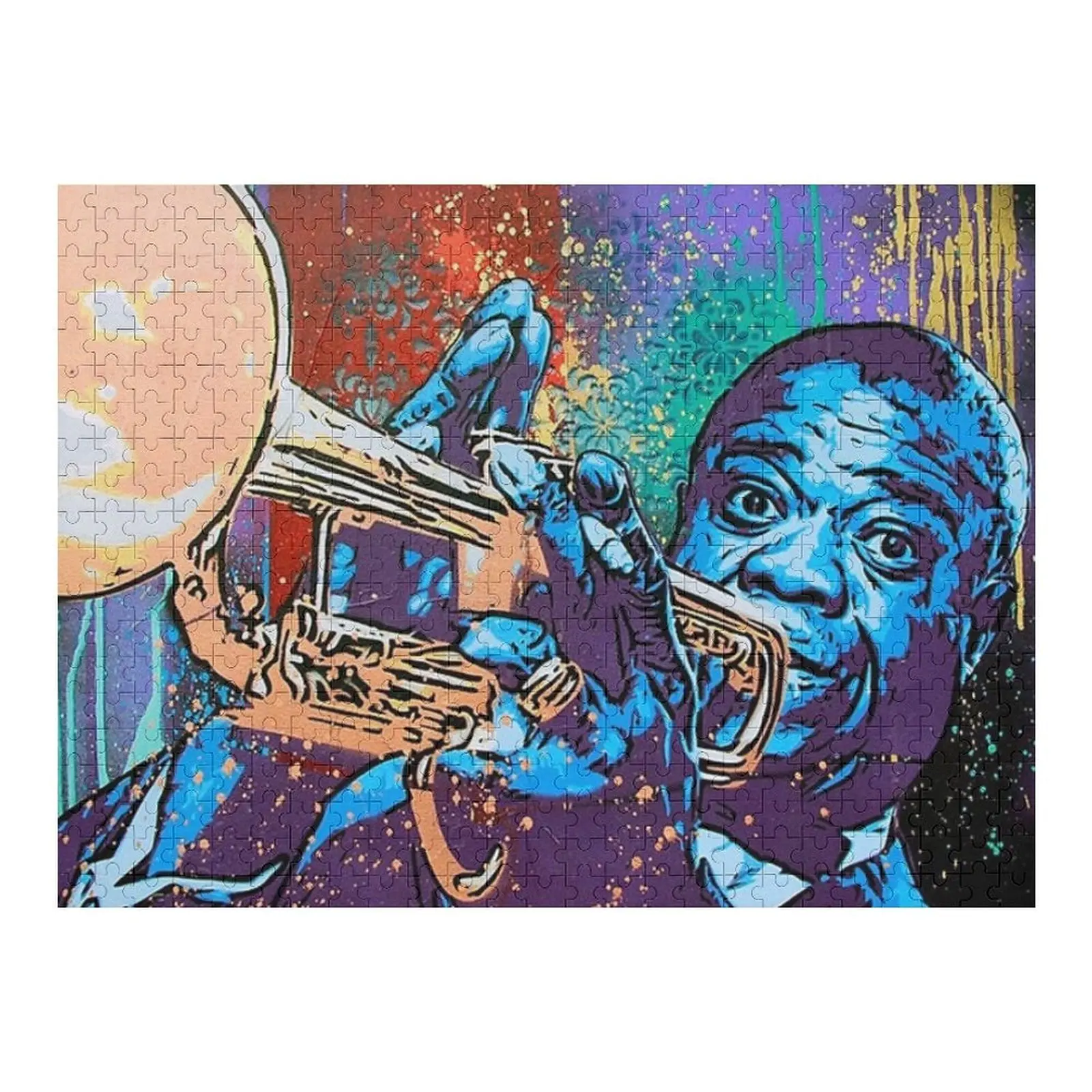 

Louis Armstrong Pop Poster Jigsaw Puzzle Personalised Name Customized Picture Toys For Children Wooden Animal Puzzle
