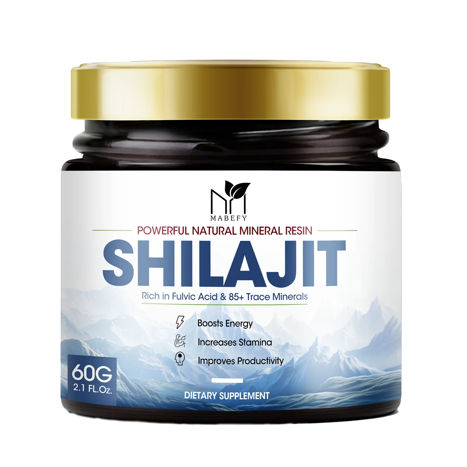 thumbnail image 1 of 60 g de resina de shilajit pura del Himalaya al 100 % original, mineral para la salud, sin OGM, para la memoria, el cerebro, la energía cognitiva y la salud, 1 of 5