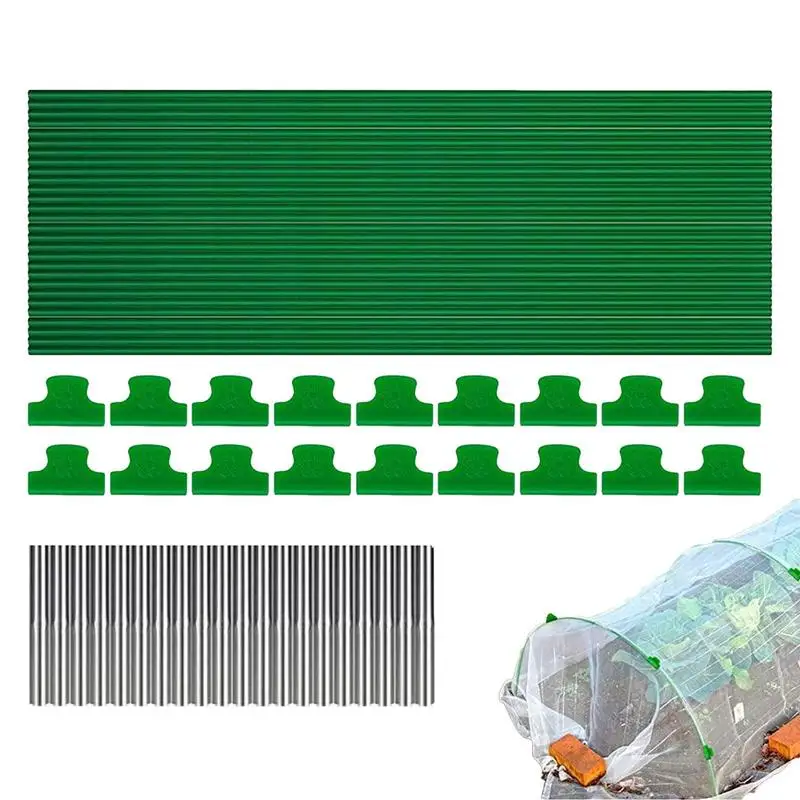

Garden Hoops For Plants Raised Garden Bed Greenhouse Hoops With Clips Mesh Netting Hoops For Plant Shade Cloth Vegetables