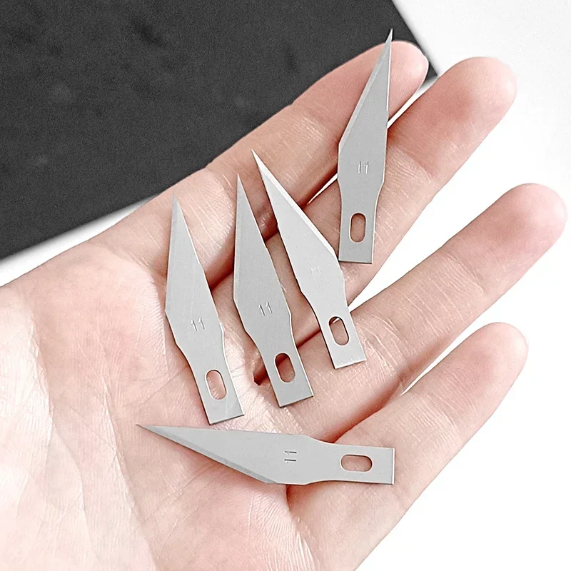 Engraving Knife Blades Metal Scalpel Knife 100/50/20Pcs Wood Carving Knife Blade Replacement Surgical Sculpture Cutting Tools