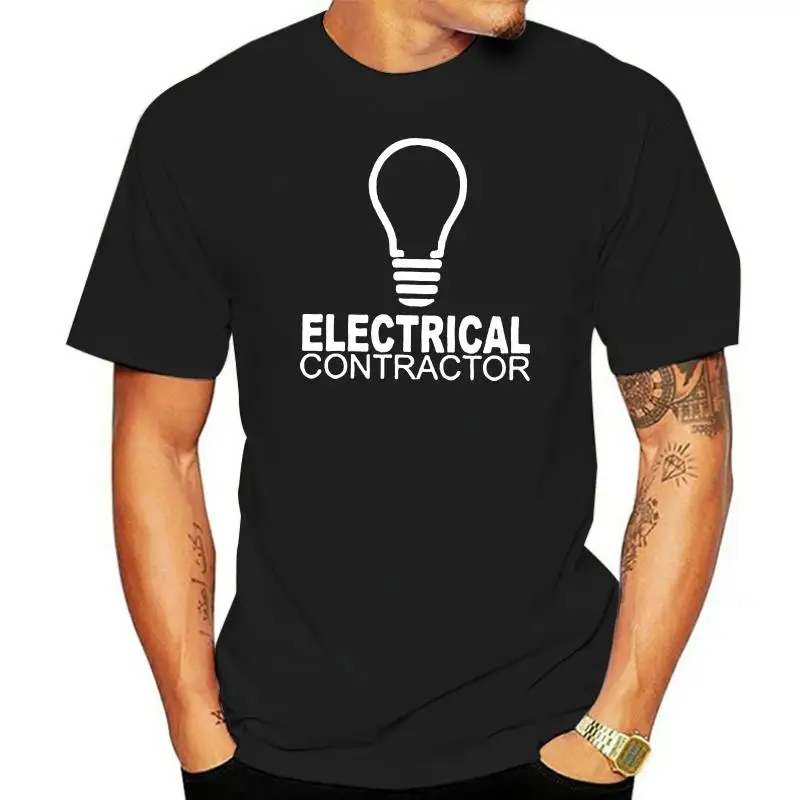 

Electrical Contractor Workwear Mens T Shirt Spark Sparks Builders Design Print Tee Shirt For Male