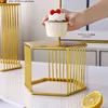 Golden Wrought Iron Dessert Display Tray Dessert Fruit Tray Home Creative Living Room Cake Display Tray Creative Display Stand 4