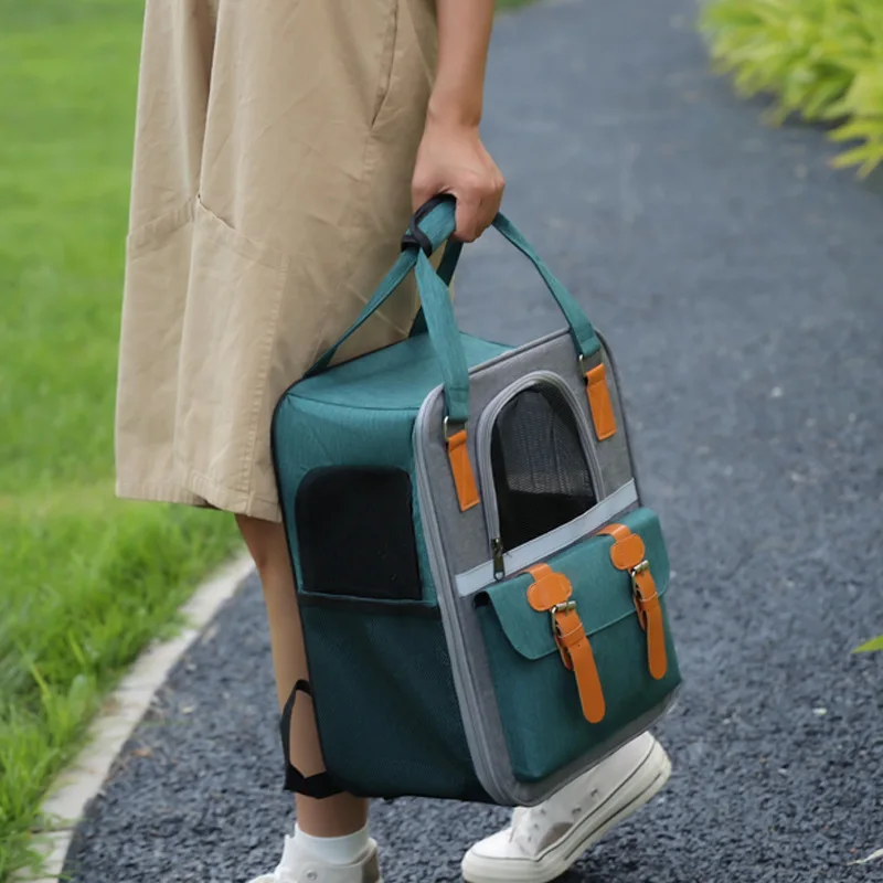 

Pet Cat Carrier Bag Breathable Portable Multifunctional Backpack Outdoor Travel Transparent Designer Bag Small Dogs Carrying