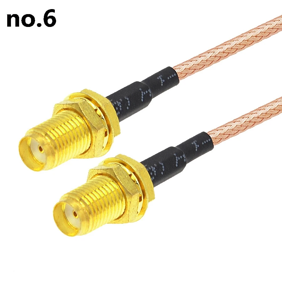 thumbnail image 1 of Cable adaptador con conector SMA macho a hembra, cable de extensión de antena, cable RF 0-6G, cable RG316, 1 of 5