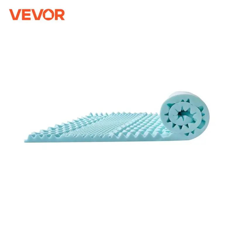 VEVOR Mattress Topper Queen Size 2" / 3" Thickness Soft Memory Foam Mattress Pad, Cooling Gel Infusion Comfy Support for Any Bed