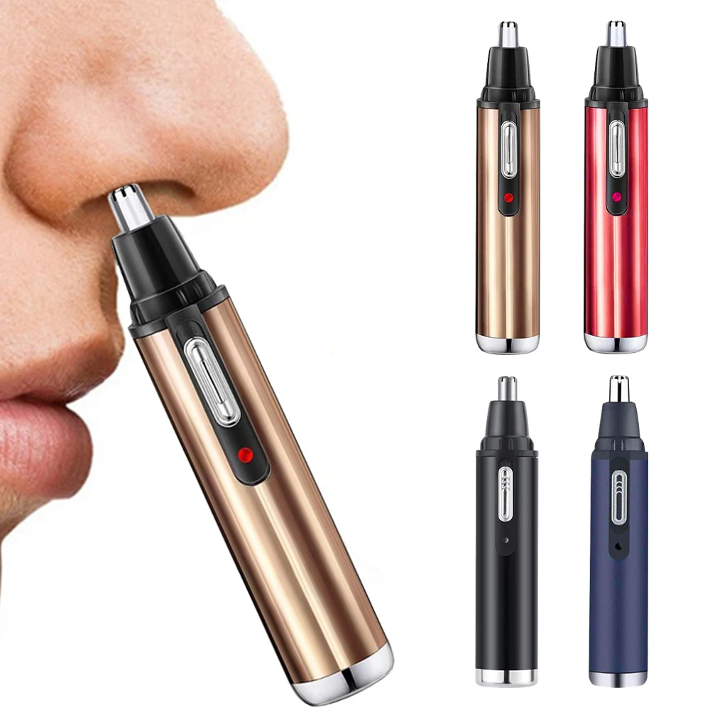 Mini Nose Hair Trimmer Electric Nose Hair Cleaning Razor Face Ear Eyebrow Hair Remover Professional Care Tools for Men Women