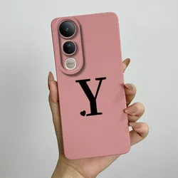 Cute Initials Soft Silicone Anti - Drop Protective Phone Case for Vivo V50 Lite (TY - TYFEN1Y)