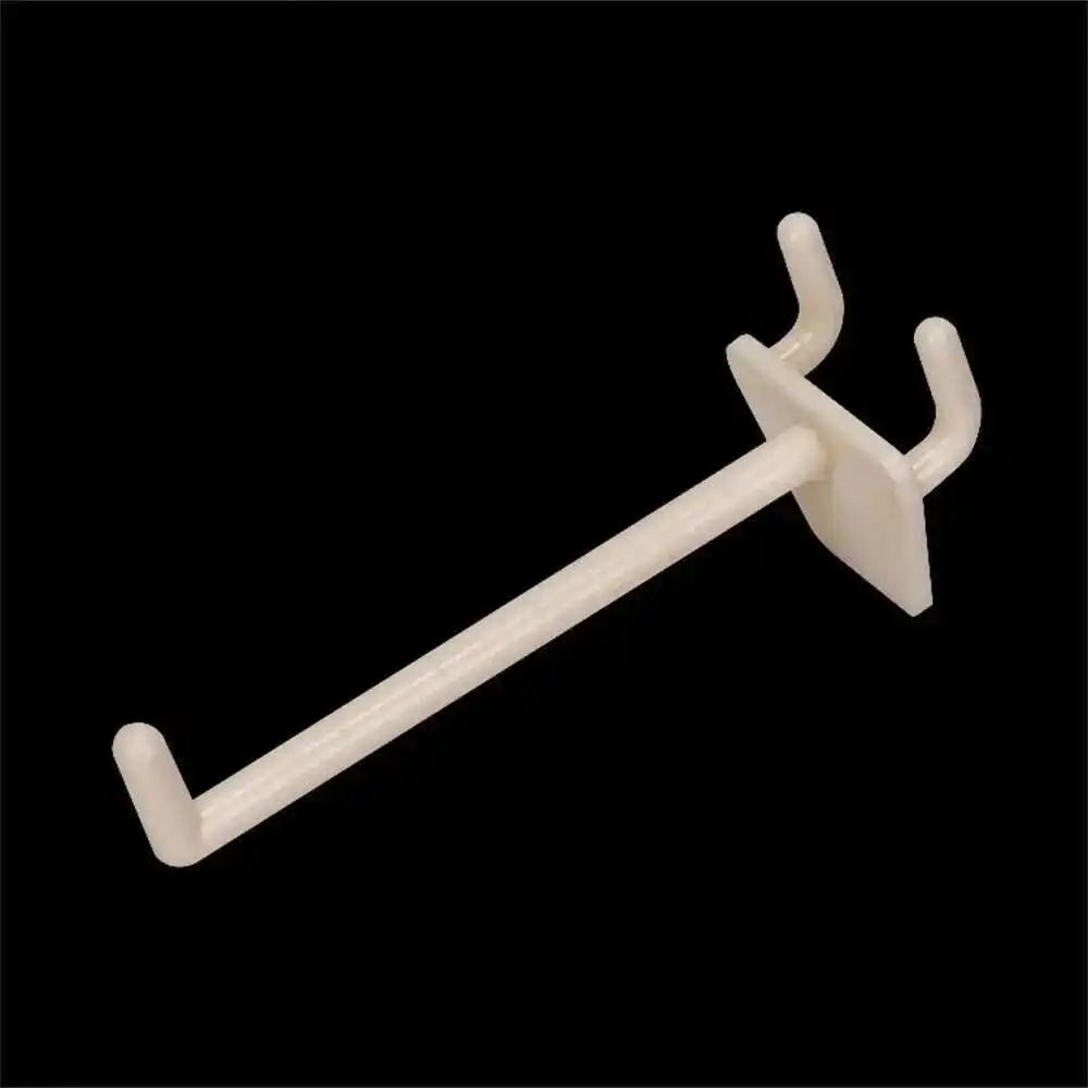 Plastic Hanging Hole Card Pegboard Hook 20pcs For Paper Shelf Mounting