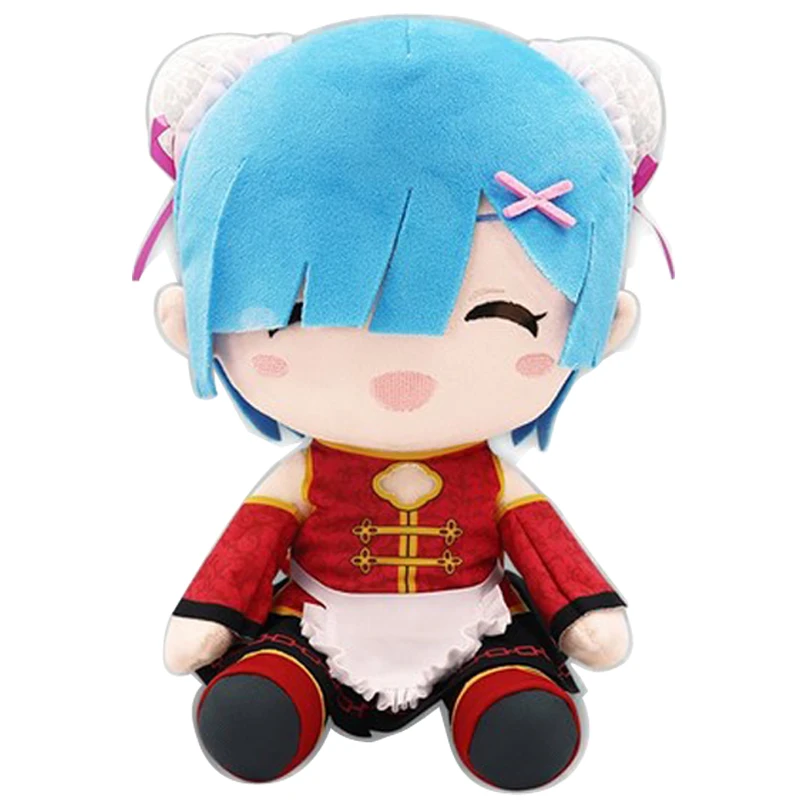 Cute Japan Anime Re: Life in a different world from zero Rem China Maid Ver Big Plush Stuffed Pillow Doll Toy 30cm Kids Gifts