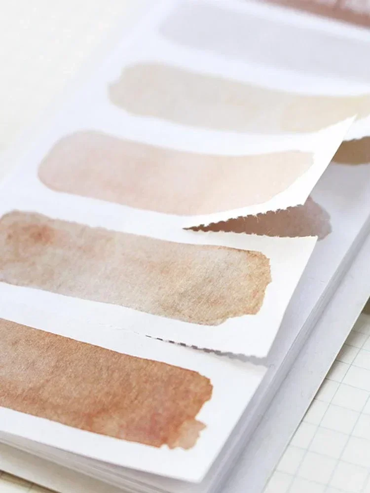 수채화 스티커 메모 체크리스트 달력 플래너 스티커 포스트 메모장 마커, 문구류 사무실 학교 용품, 20 개